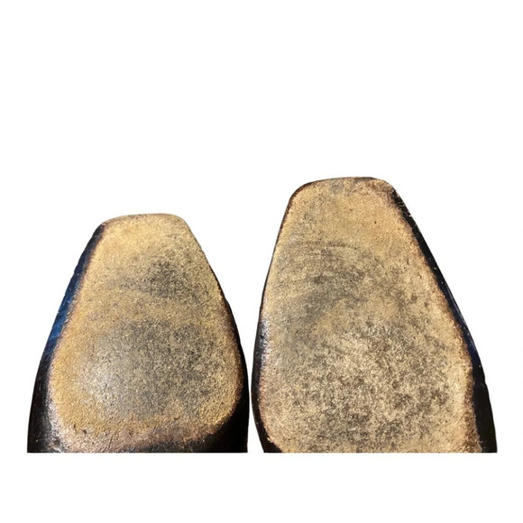 Authentic Burberry Italy Leather Brown High Heel Loafer Shoes - Picture 9 of 15